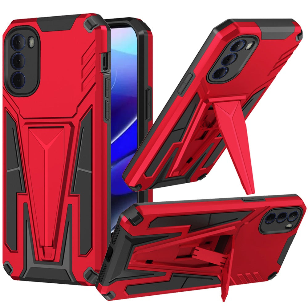 For Motorola Moto G Stylus 5G 2022 Heavy Duty TPU Hybrid Built-in Kickstand Rugged Shockproof Military Grade Dual Layer  Phone Case Cover