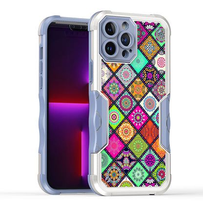 For Apple iPhone 11 (6.1") Fashion Design Tough Shockproof Hybrid Stylish Pattern Heavy Duty Rubber Armor  Phone Case Cover