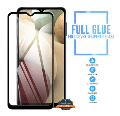 For Samsung Galaxy A23 5G Tempered Glass Full Coverage Edge to Edge Cover Protection 9H 2.5 Rounded Glass Screen Protector Clear Black Screen Protector