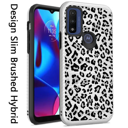 For Motorola Moto G Pure Cute Design Printed Pattern Fashion Brushed Texture Shockproof Dual Layer Hybrid Slim Rubber  Phone Case Cover