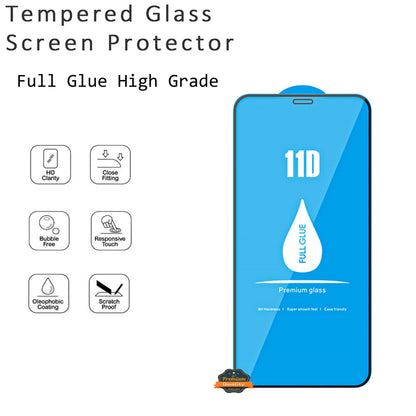 For Samsung Galaxy A13 5G Screen Protector Full Glue High Grade Tempered Glass Clear Transparent Curved Screen Full Coverage High Response Clear Screen Protector