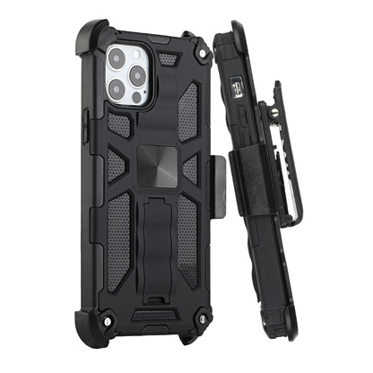 For Samsung Galaxy S21 FE /Fan Edition Hybrid 3in1 Combo Holster Belt Clip with Kickstand, Full-Body Protective Military-Grade  Phone Case Cover