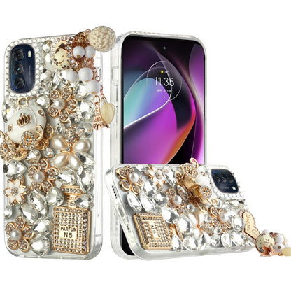 For Samsung Galaxy A53 5G Bling Crystal 3D Full Diamonds Luxury Sparkle Transparent Rhinestone Hybrid Protective  Phone Case Cover