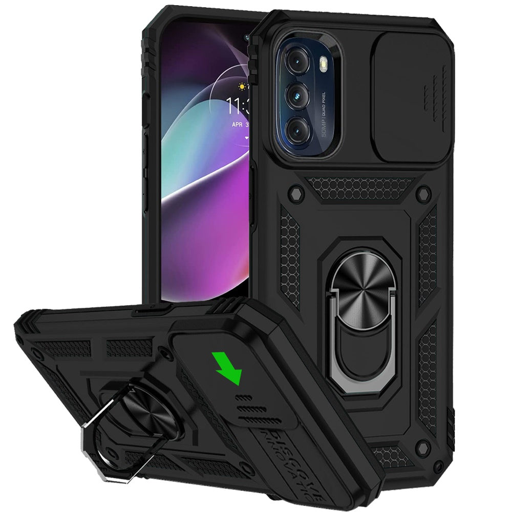 For Samsung Galaxy A53 5G Case with Stand, Camera Lens Protection & 360° Rotate Ring Kickstand, Shockproof, Edge Bumper  Phone Case Cover