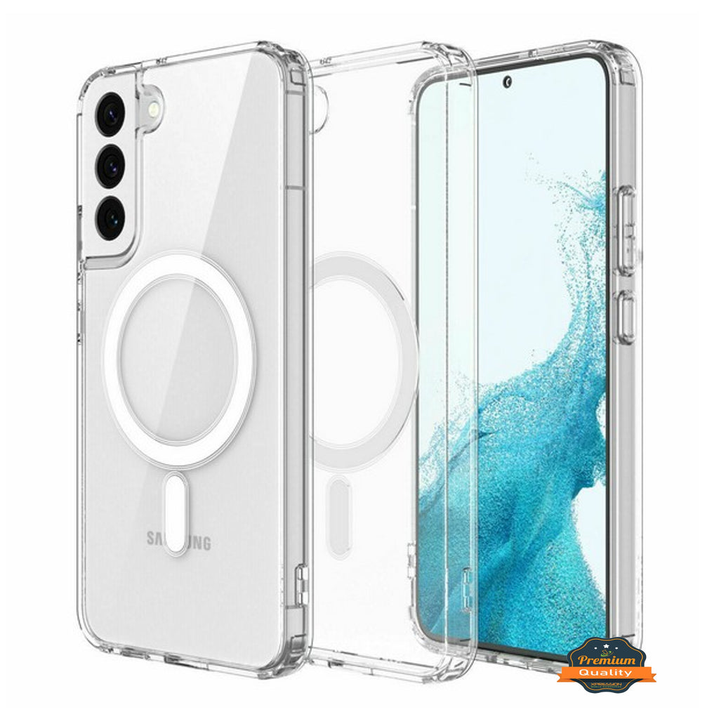 Designed for Samsung Galaxy s23 Ultra Case, Clear case Magnetic Compatible  with MagSafe, Slim Cover, Drop Tested, s23 Ultra case Shockproof 6.8” 