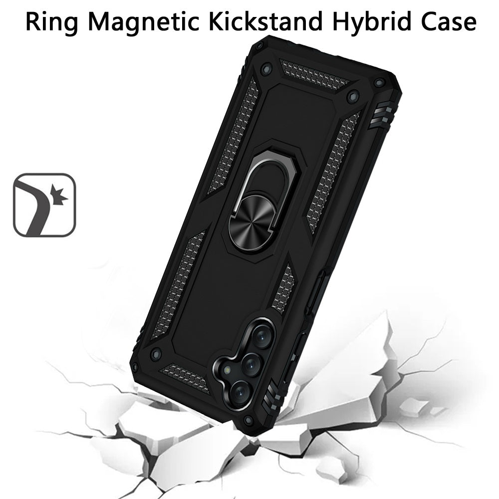 For Samsung Galaxy A13 5G Military Grade Heavy Duty Rugged Dual Layers Full Body Shockproof Hybrid Protection with Ring Kickstand  Phone Case Cover