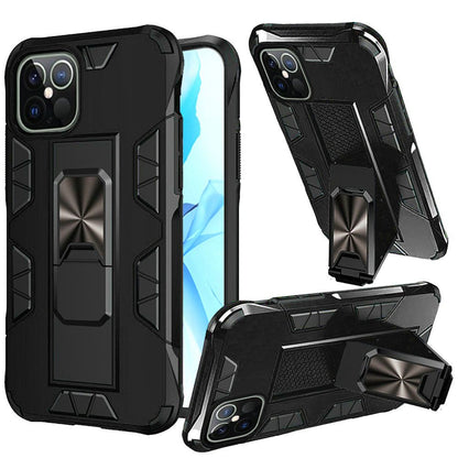 For Apple iPhone 11 (6.1") Hybrid Magnetic Slide Ring Stand fit Car Mount Grip Holder Body Heavy Duty Rugged Military Grade  Phone Case Cover