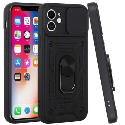 For Motorola Moto G Stylus 5G 2022 Hybrid Case with Slide Camera Lens Cover and Ring Holder Kickstand Rugged Dual Layer  Phone Case Cover