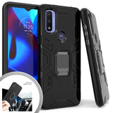 For Samsung Galaxy A53 5G Hybrid Heavy Duty Armor Protective Bumper with 360° Degree Ring Holder Kickstand [Military-Grade]  Phone Case Cover