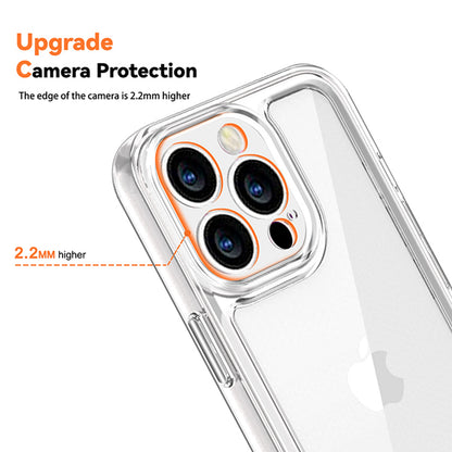 For Apple iPhone 11 (6.1") Ultra-Thin Transparent Hybrid Soft Silicone Rubber TPU and Hard PC Shockproof Tone Frame Bumper  Phone Case Cover