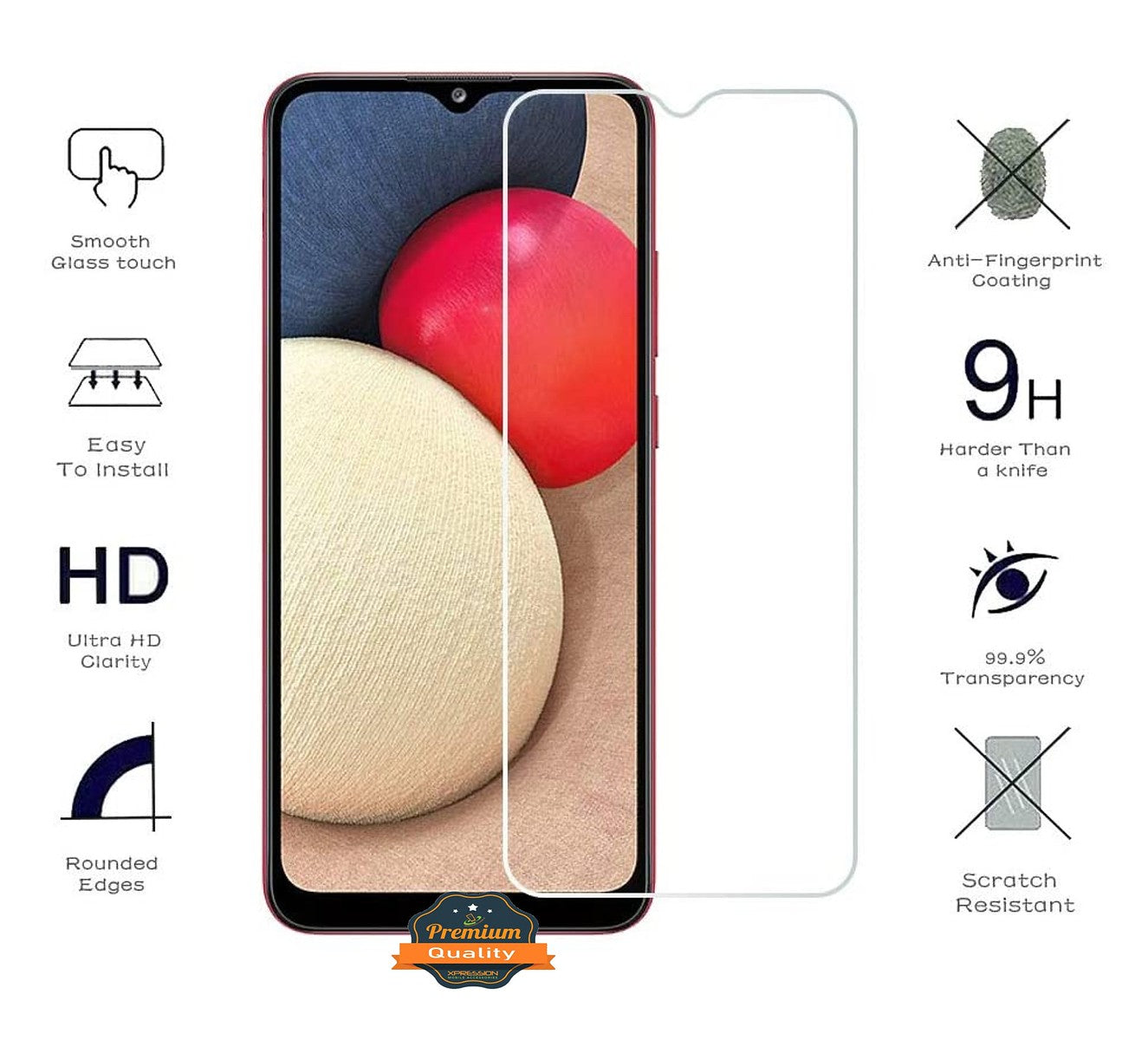 For Cricket Dream 5G Tempered Glass Screen Protector HD Clear Transparent [Bubble Free, Case Friendly] 9H Hardness Glass Screen Guard Clear Screen Protector