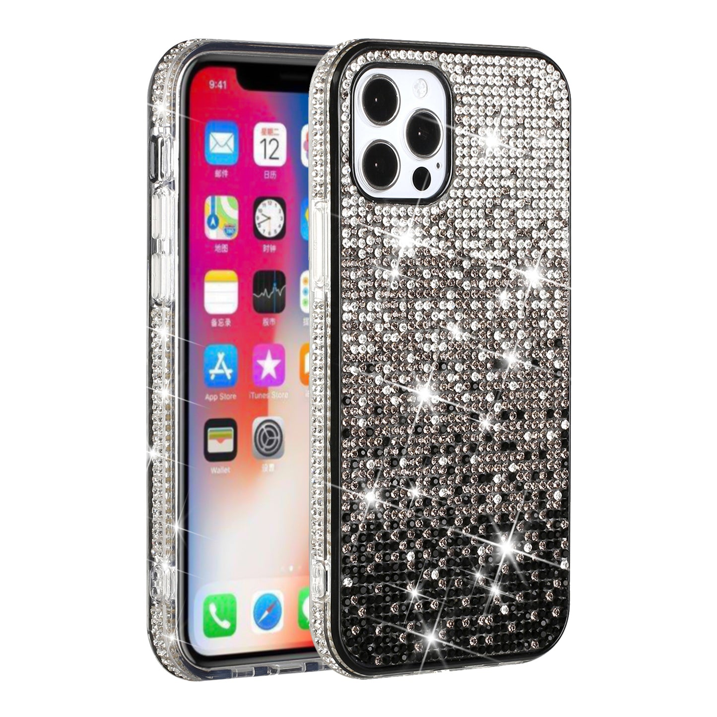 For Samsung Galaxy A42 5G Glitter Bling Ultra Thin TPU Sparkle Diamond Rhinestone Shiny Full Cover Crystal Stones Back  Phone Case Cover