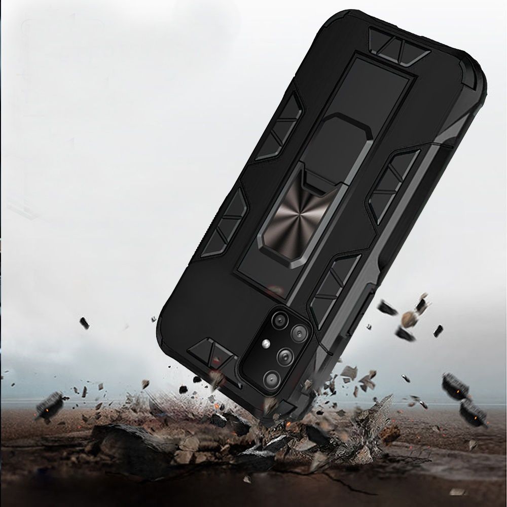 For Samsung Galaxy A71 5G Hybrid Cases with Built-in Slide Kickstand Stand Holder Full Body Heavy Duty Rugged Military Grade  Phone Case Cover