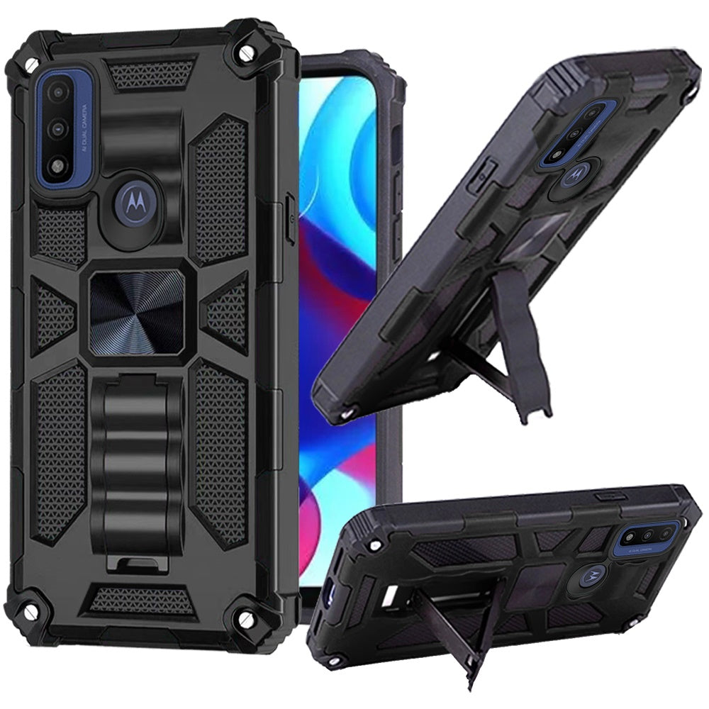 For Motorola Moto G Power 2022 Heavy Duty Stand Hybrid Shockproof [Military Grade] Protective with Kickstand Fit Magnetic Car Mount  Phone Case Cover