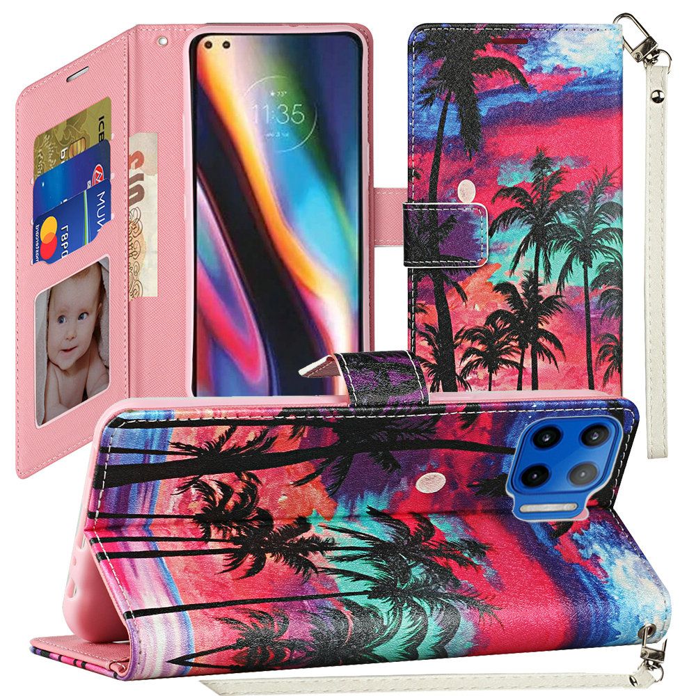 For Apple iPhone 13 Mini (5.4") Wallet Case PU Leather Design Pattern with Credit Card Slot ID Money Holder Strap & Stand Magnetic Folio Pouch  Phone Case Cover