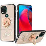 For Samsung Galaxy A13 5G Diamond Bling Sparkly Glitter Ornaments Engraving Hybrid Armor with Ring Stand Holder Rugged Fashion  Phone Case Cover