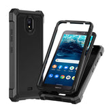 For Nokia C200 Matte Finish Hybrid Thick Shell Guard Shockproof Dual Layer Hard PC + TPU Bumper Frame Armor  Phone Case Cover