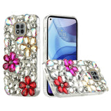 For Samsung Galaxy S22 Bling Clear Crystal 3D Full Diamonds Luxury Sparkle Rhinestone Hybrid TPU Protective Gold/ Pink/ Red Phone Case Cover
