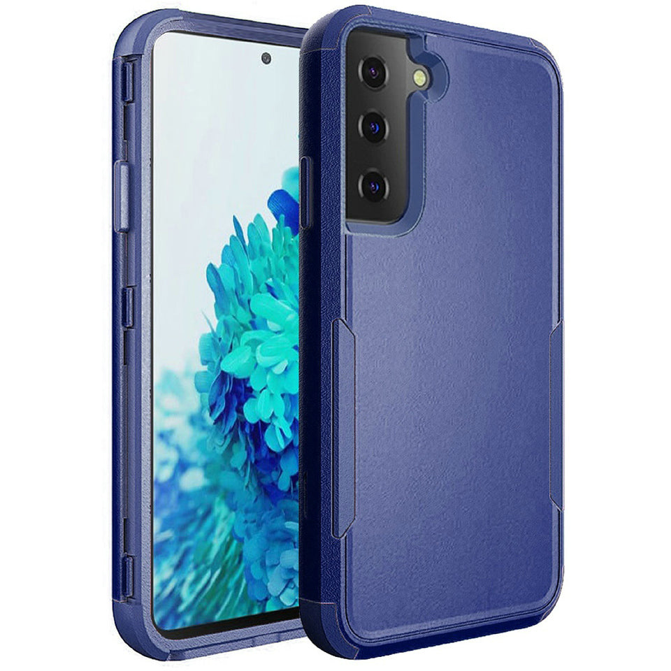 For Apple iPhone 11 (6.1") Hybrid Rugged Hard Shockproof Drop-Proof with 3 Layer Protection, Military Grade Heavy-Duty Blue Phone Case Cover