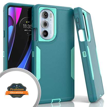 For Motorola Edge+ Plus 2022 Hybrid Slim Shockproof Rubber Hard PC Heavy Duty Hard Protective Three Layer Protection  Phone Case Cover