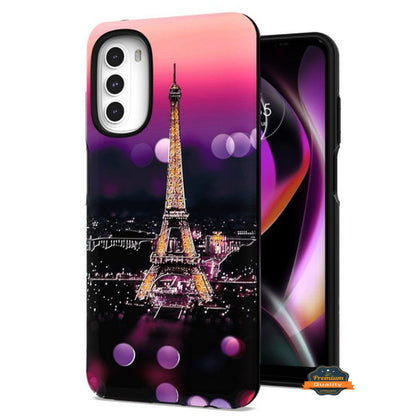 For Motorola Moto G 5G 2022 Fashion Pattern Design Shockproof Protection Soft TPU Frame and Hard PC Back Slim  Phone Case Cover