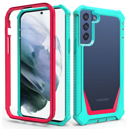 For Samsung Galaxy S22 /Plus Ultra Solid Tough Shockproof Ultimate Hybrid Full-Body Rugged Bumper Frame Clear Back Hard PC Soft TPU  Phone Case Cover