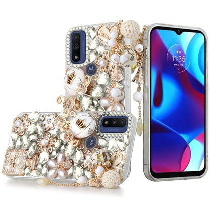 For Apple iPhone 13 Pro Max 6.7" Bling Crystal 3D Full Diamonds Luxury Sparkle Rhinestone Hybrid Protective  Phone Case Cover