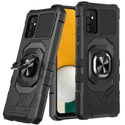 For Samsung Galaxy A13 5G Hybrid Dual Layer with Rotate Magnetic Ring Stand Holder Kickstand, Rugged Shockproof Protective  Phone Case Cover