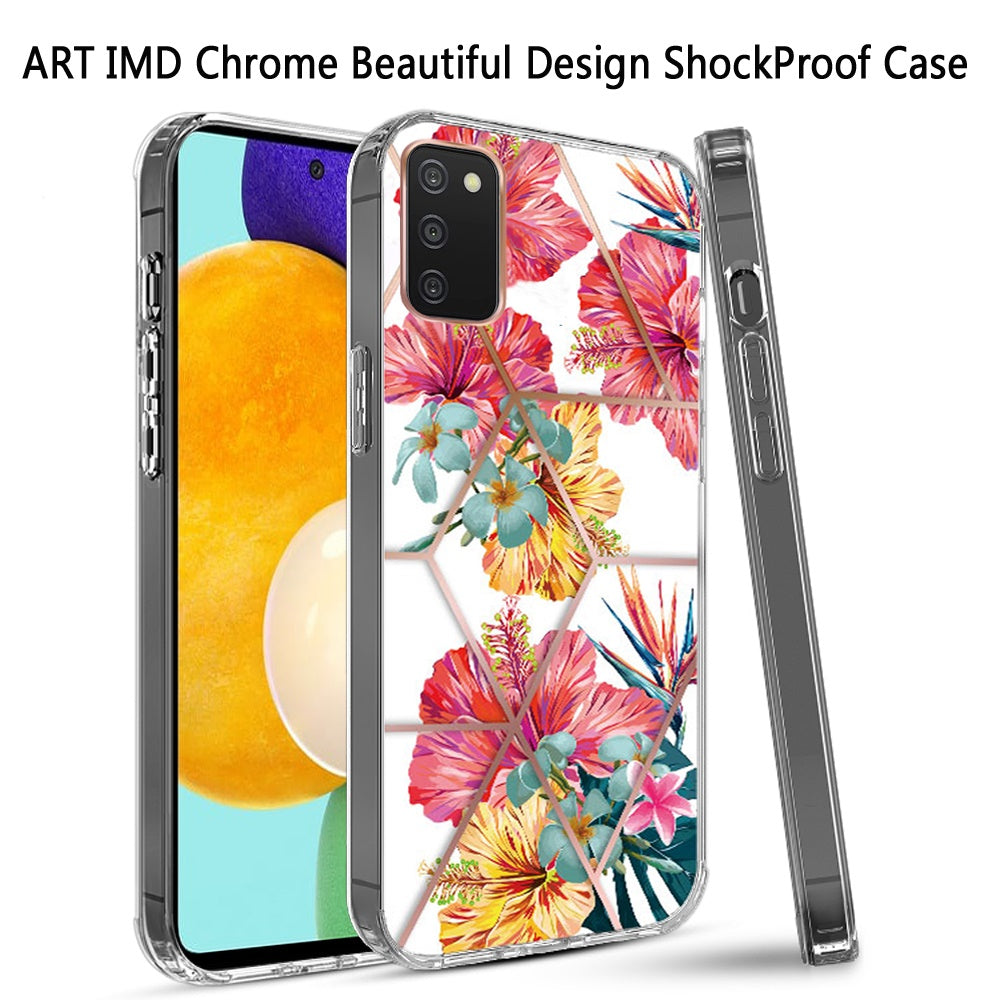 For Apple iPhone 11 (6.1") Fashion Art Floral IMD Design Beautiful Flower Pattern Hybrid Protective Hard TPU  Phone Case Cover