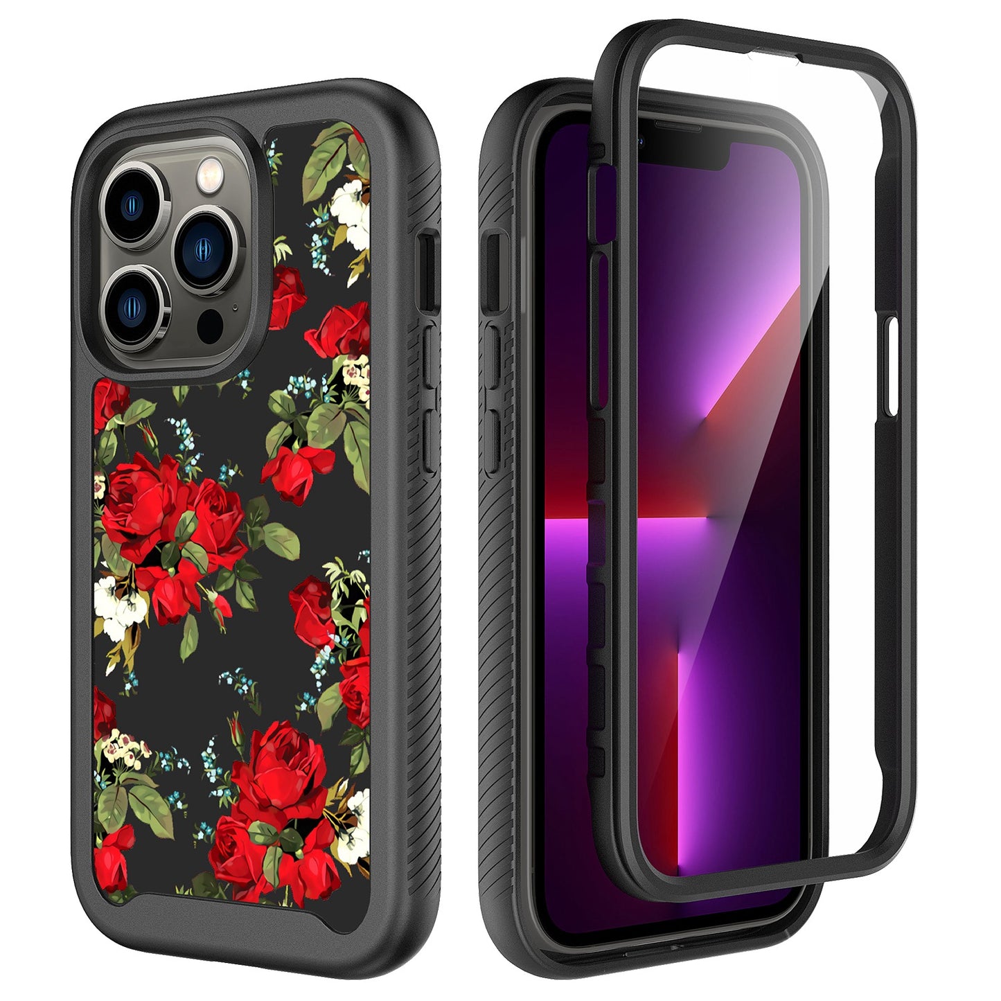 For Samsung Galaxy A23 5G Stylish Design 2in1 Hybrid Armor Hard Rubber TPU Shockproof Front Frame Bumper  Phone Case Cover