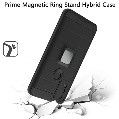 For Samsung Galaxy S22 /Plus Ultra Magnetic Ring Holder Rubber Hybrid Stand Kickstand Texture Rugged Armor Heavy Duty Military Grade  Phone Case Cover