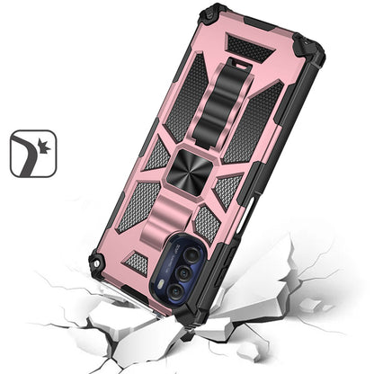 For Motorola Moto G 5G 2022 Heavy Duty Stand Hybrid Shockproof [Military Grade] Rugged Protective Built-in Kickstand  Phone Case Cover