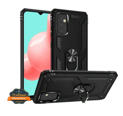 For Apple iPhone 8 Plus/7 Plus/6 6S Plus Rugged Dual Layers 2in1 Hard PC + TPU Shockproof Hybrid with Ring Kickstand  Phone Case Cover