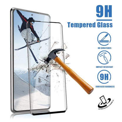 For Samsung Galaxy A33 5G Screen Protector Tempered glass Protective Film [3D Curved Full Coverage] [9H Hardness] [No bubbles] [Case Friendly] Clear Black Screen Protector