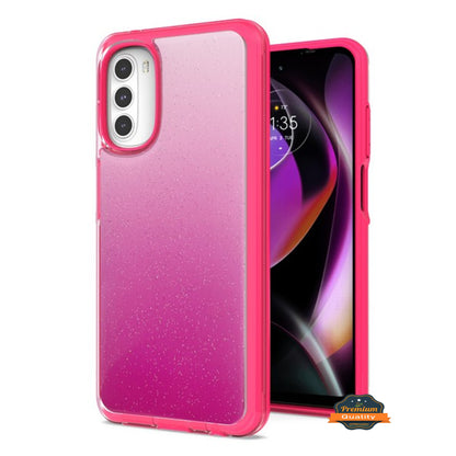 For Motorola Moto G 5G 2022 Colorful Hybrid Shockproof Protection Soft TPU Frame and Hard PC Back Slim Fit  Phone Case Cover