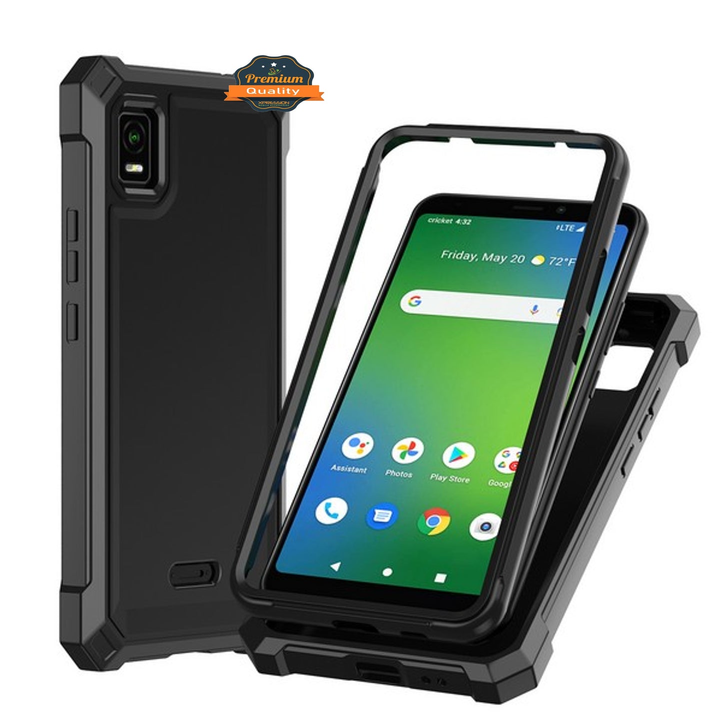 For Nokia C200 Hybrid 2in1 Front Bumper Frame Cover Square Edge Shockproof TPU + Hard PC Anti-Slip Heavy Duty  Phone Case Cover