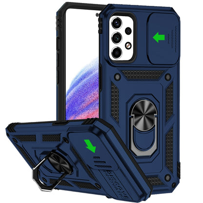 For Samsung Galaxy A53 5G Case with Stand, Camera Lens Protection & 360° Rotate Ring Kickstand, Shockproof, Edge Bumper  Phone Case Cover