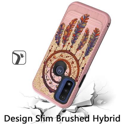 For Motorola Moto G Power 2022 Cute Design Printed Pattern Fashion Brushed Texture Shockproof Dual Layer Hybrid Slim Rubber  Phone Case Cover