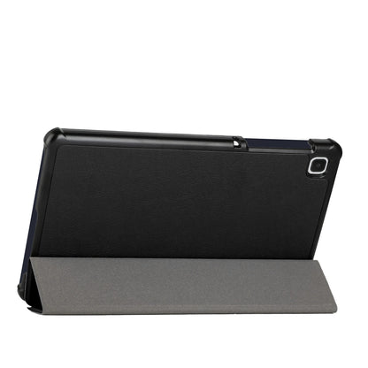 Case for Samsung Galaxy Tab S6 Lite 10.4" Thin Lightweight Trifold Stand Magnetic Closure PU Leather Hard Folio Hybrid Protective Tablet Black Tablet Cover