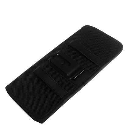 For Carrying Cases Pouch Canvas with Belt Clip Holster Pouch Holder Universal Horizontal Cover Fits Otterbox Case Black Phone Case Cover