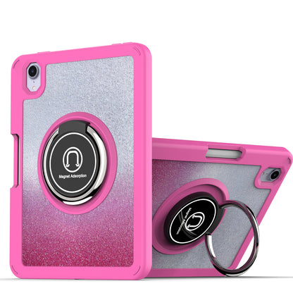 Case for Apple iPad Air 4 / iPad Air 5 / iPad Pro (11 inch) Bling Diamond Slim Hybrid with Ring Magnetic Stand Holder Kickstand Frame Bumper Drop proof Pink Tablet Cover