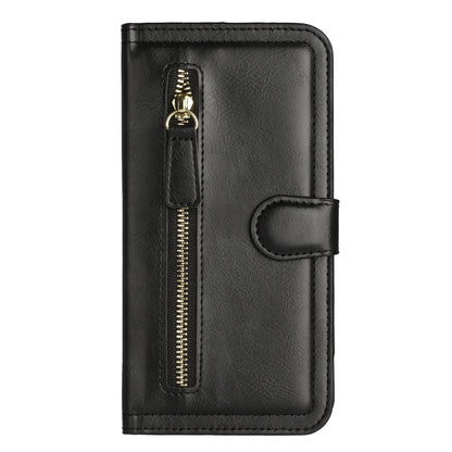 For Samsung Galaxy A23 5G Multi Credit Card Holder Zipper Storage PU Leather Wallet Pockets Double Flap Pouch Flip Stand  Phone Case Cover