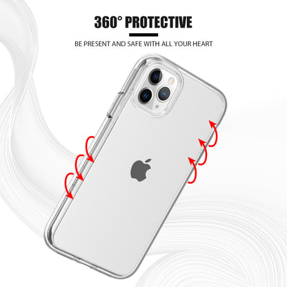 For Apple iPhone 14 Plus (6.7") Clear Transparency Thick Hybrid Hard PC Shell & TPU Shock-Absorption  Phone Case Cover