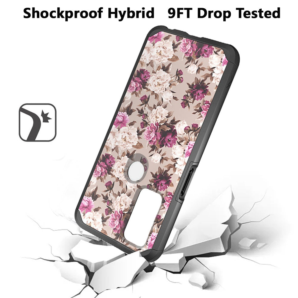 For AT&T Radiant Max 5G Graphic Design Pattern Hard PC Soft TPU Silicone Protection Hybrid Shockproof Armor Rugged Bumper  Phone Case Cover