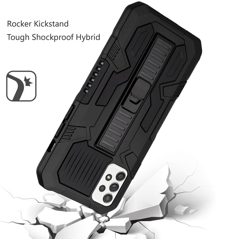 For Samsung Galaxy A71 5G Hybrid Tough Rugged [Shockproof] Dual Layer Protective with Kickstand Military Grade Hard PC + TPU  Phone Case Cover