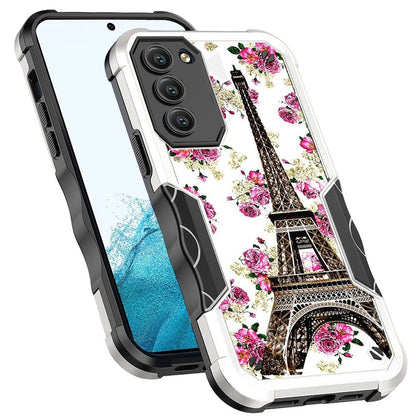 For Samsung Galaxy S22 Ultra/ S22 + / S22  Fashion Design Tough Shockproof Hybrid Stylish Pattern Heavy Duty TPU Bumper Rubber  Phone Case Cover