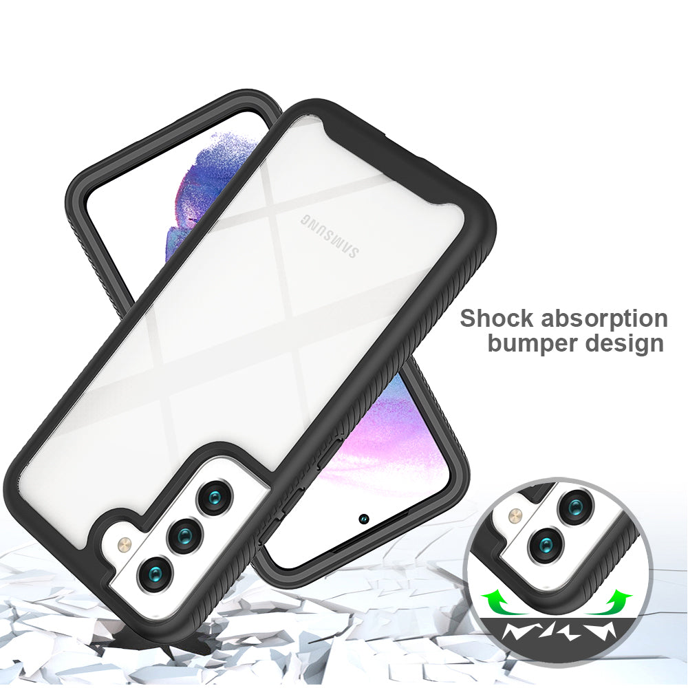 For Samsung Galaxy S22 /Plus Ultra Hybrid Clear Shockproof Dual Layer Protection Hard Rugged PC and Soft TPU Silicone Bumper Frame Back  Phone Case Cover