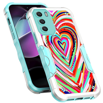 For Motorola Moto G 5G 2022 Fashion Design Tough Shockproof Hybrid Stylish Pattern Heavy Duty TPU Bumper Rubber  Phone Case Cover