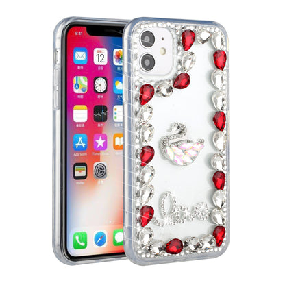 For Apple iPhone 13 Pro Max 6.7" Bling Crystal 3D Full Diamonds Luxury Sparkle Rhinestone Hybrid Protective  Phone Case Cover