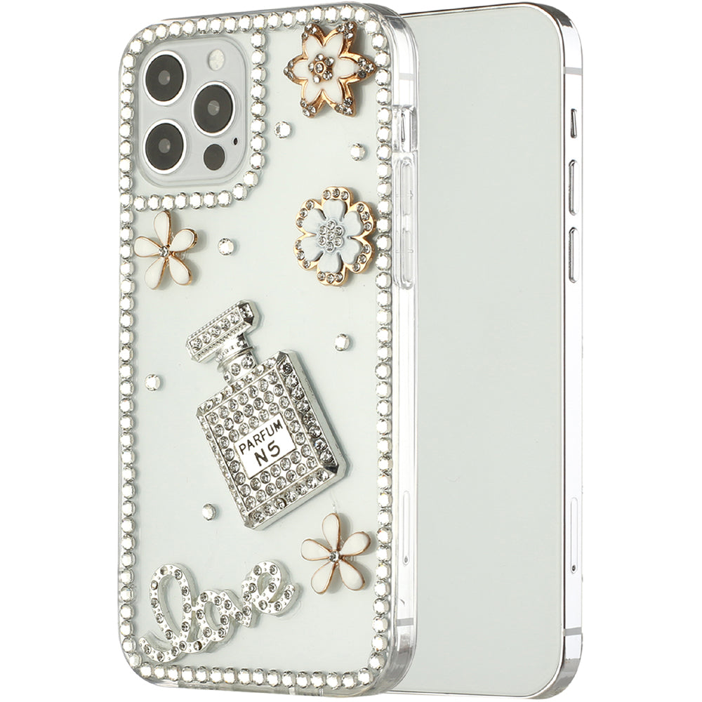 For Samsung Galaxy Z Flip 4 5G Bling Crystal 3D Full Diamonds Luxury Sparkle Rhinestone Hybrid Protective  Phone Case Cover